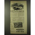 1956 Wakefield's Frozen Alaska King Crab Ad - We fight world's stormiest seas