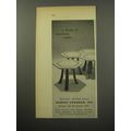 1955 Harvy Probber Furniture Ad - A cluster of stone-brass tables