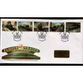 GREAT BRITAIN 1985 FAMOUS TRAINS SET 5 VALS FIR...