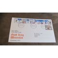 1973 GB FDC Cover - Christmas set - Holly Burea...