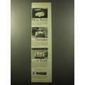 1960 Triumph TR-3 Car Advertisement - Main Street ..Turnpike ..or Track
