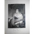 Lady Sydney Morgan - steel engraving - 1873 - D...