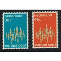 Netherlands Stars Europa 2v 1972 MNH SG#1148-1149