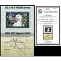 RW73b, MNH $15 2 Sigs Souvenir Sheet - Graded 9...