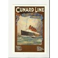 A Marine Art Postcard 7-137/130 CUNARD LINE Lus...