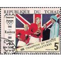 CHAD, FOOTBALL, England Champions, red and blue 1966, 5F