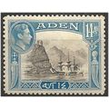 Aden 1945 SG23a 14a Sepia & Light Blue Mounted ...