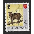 ISLE OF MAN 1973 10p MANX CAT SG 28 M MINT
