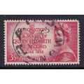 AUSTRALIA 1953 CORONATION 3½d VALUE USED SG264