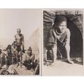 African Tribe Girl Peeping Out Of Hut 2x Real P...