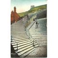 Yorkshire WHITBY Church Steps Postcard (JTR 51075)