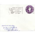 GREAT BRITAIN EMBOSSED 3d PURPLE QUEEN ELIZABET...