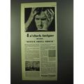 1931 Acousti-Celotex Tiles Ad - 4 o'clock Fatigue