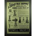 1950 Powell Valves Ad - 1333-A, 11323 W.E., 179...