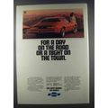 1981 Chevy Camaro Sport Coupe Ad - A Day on The Road