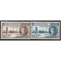 Nigeria 1946 Victory Set SG60-61 Mounted Mint ....