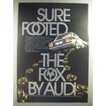 1974 Audi Fox Car Ad - Sure Footed The Fox by Audi