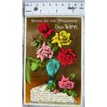 Vintage card: Wishing you true Happiness Dear Wife