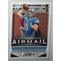 2013 Panini Score MATTHEW STAFFORD (Lions) Air ...
