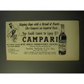 1960 Campari Aperitif Ad - Skipping Rope with a strand of pearls