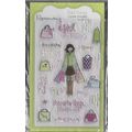 Papermania. Queen of Shopping Stamp Set. Stampi...