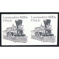 1897Ac, Mint VF NH 2¢ - Imperforate Coil Pair E...