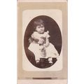 VICT.CDV PHOTO -YOUNG CHILD WITH TOY /DOLL BY J...