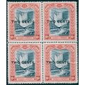 British Guiana 1899 2c on 10c blue-black & brow...