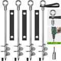 24'' Ground Anchors Screw in - Heavy Duty Tramp...