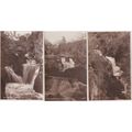 EC805 INGLETON FALLS - 3 PRINTED POSTCARDS