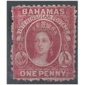 Bahamas 1862 SG17 1d Brown Lake NO WATERMARK Un...