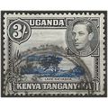 KUT 1945 SG147 3/- Dull Ultramarine & Black Fin...