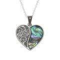 Tide Jewellery Inlaid Paua Shell & Diamante Hea...