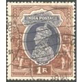 India 1937 - SG 259 - KGV1 1r slate & brown - u...