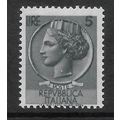 ITALY 1953 COIN OF SYRACUSE 5L GREY SG 888 M / ...