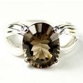 Smoky Quartz, 925 Sterling Silver Ladies Ring, ...