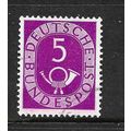 GERMANY 1951 SG 1047 5pf PURPLE NUMERAL POST HO...