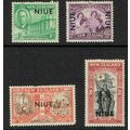 Niue 1946 Peace set 4v SG98/101 MM