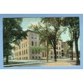 NH Portsmouth High School Tree Lined Street Sce...