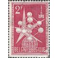 BELGIUM, World Exhibition Brussels, red 1957, 2F