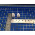 White Kitchen Canisters pair 1:12th scale minia...