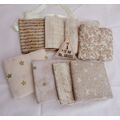 8 Benartex Fabric Material 9x21 Inch Pieces Bei...