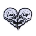 Iron On Patch Skulls Love Life Sew Embroidered ...