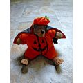 Russ 5" Bumpkin Pumpkin Stuffed Resin Bear w/ C...