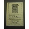 1928 Cabot's Collopakes Paint Ad - The waterpro...