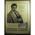 1958 American Express Travelers Cheques Ad - Gilbert Roland