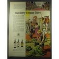 1960 Harvey's Sherry Ad - True Sherry is mature Sherry