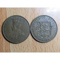 Jersey 1935 George v 1/12th of a Shilling Coin