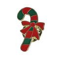 Candy Cane Enamel Pin Badge Cartoon Style Lapel...