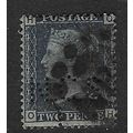GB 1858-79 QV 2d PLATE 15 WMK LARGE CROWN USED ...